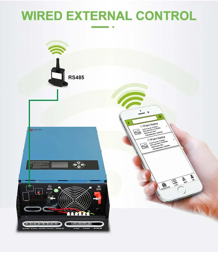 Inversor Solar Híbrido MPPT de Onda Sinusoidal Pura de Baja Frecuencia Inteligente 5kw