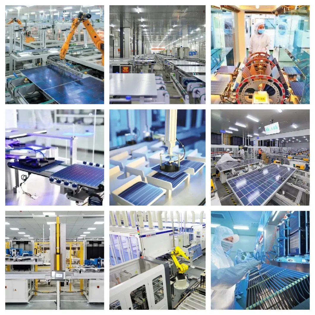 Línea de producción de energía solar