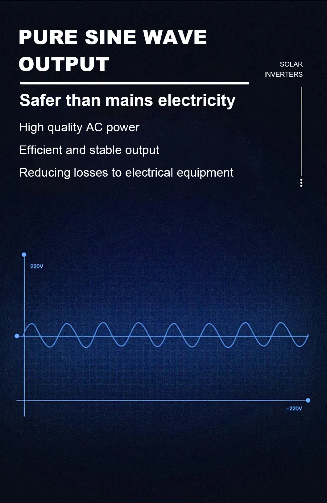 Inversor Híbrido Solar MPPT Sistema Conectado a la Red Solución de Energía Solar para Hogar y Negocios