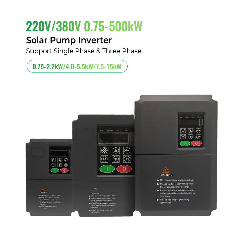 4kw Controlador de bomba solar trifásico MPPT inversor de DC a AC
