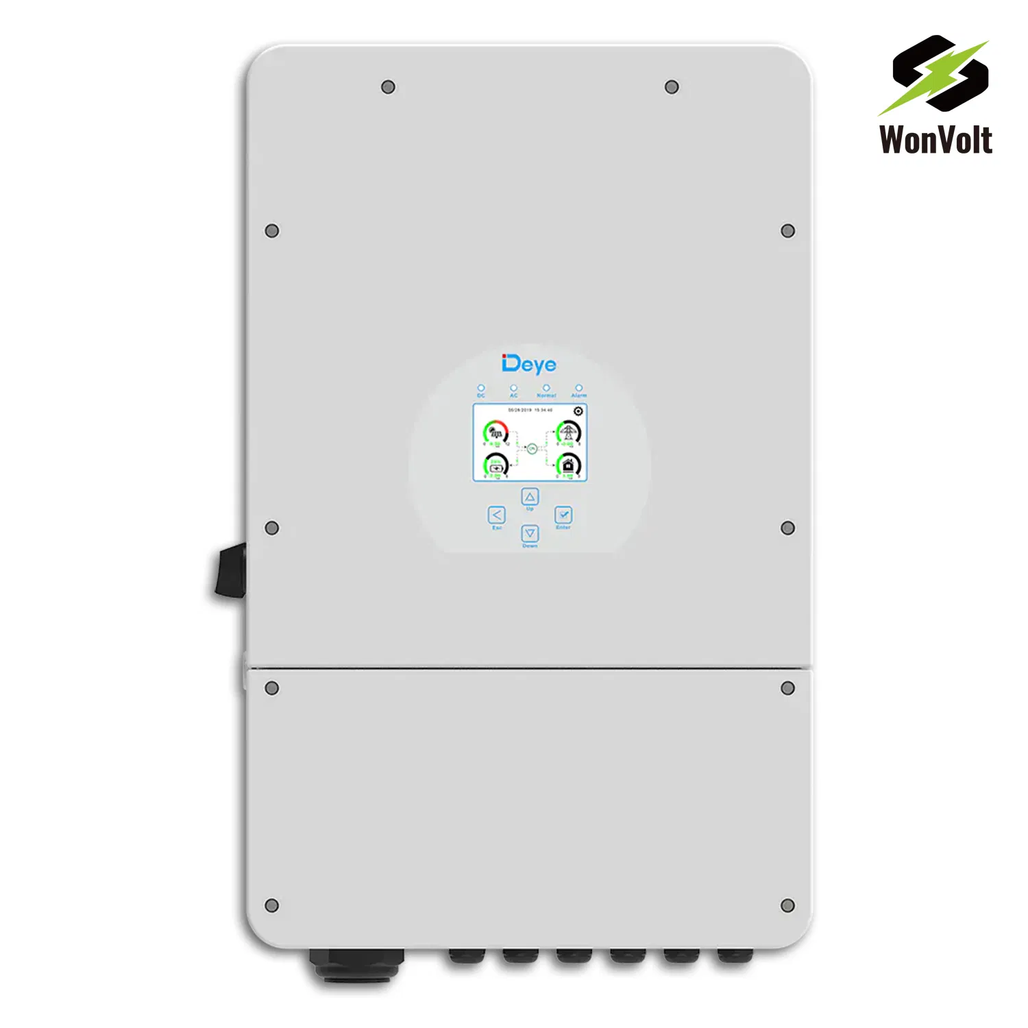 Inversor Solar Deye 8kw 10kw Sistema de Almacenamiento de Energía en el Hogar 10kw 15kw 20kw 30kw Sistema de Energía Solar en el Hogar con 15kwh 30kwh Estación de Energía