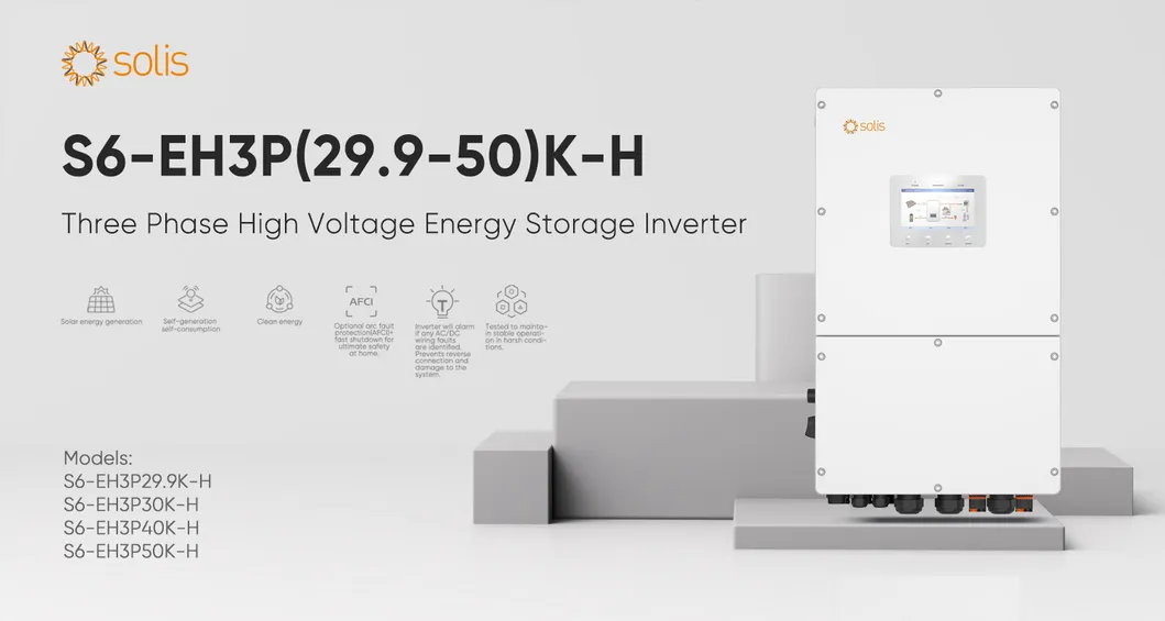 Inversor Solar Solis 30-50kw Inversor Híbrido Trifásico Inversores DC/AC