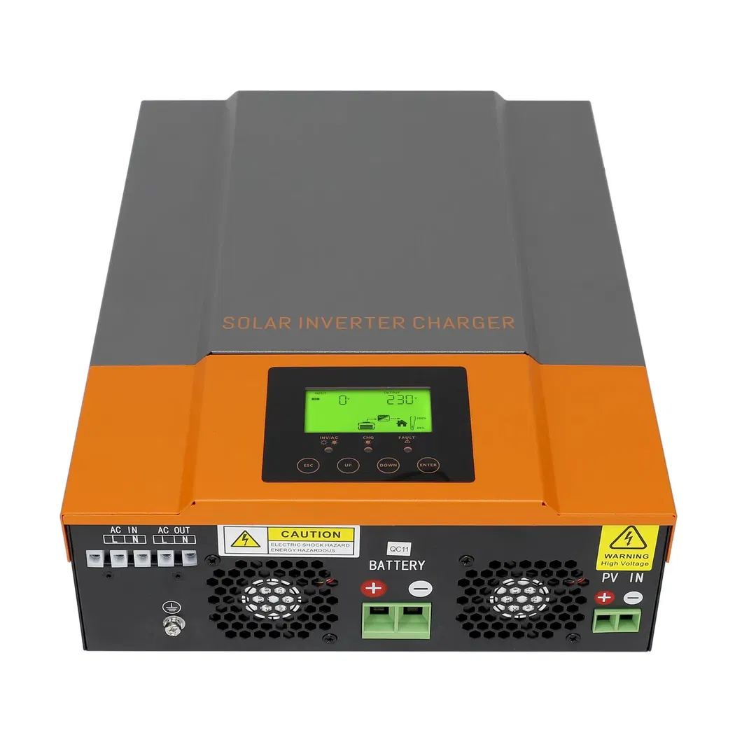 Powmr Alta Frecuencia 3200W 24V 220V 80A Controlador de Carga MPPT Interno 3.2kw Inversor Solar Híbrido para Sistema Solar