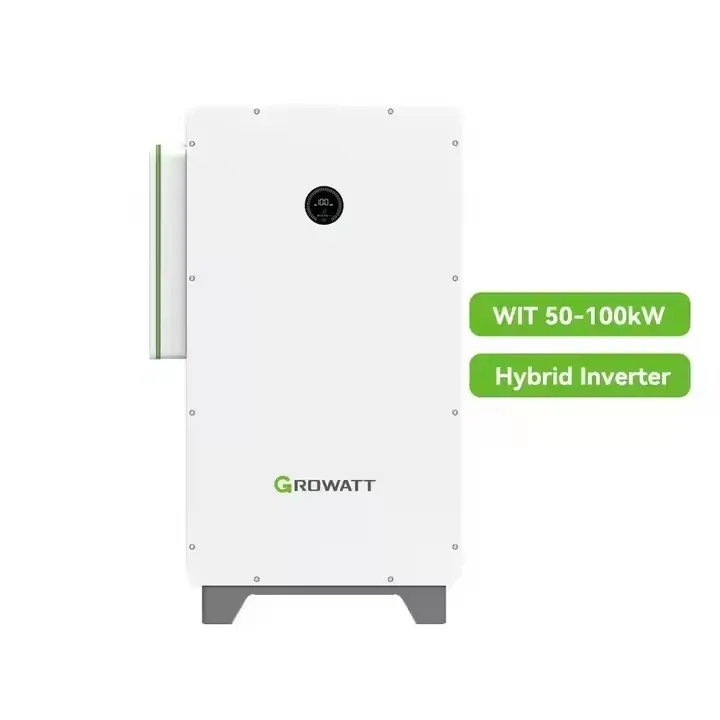 Inversor Híbrido Solar Growatt Trifásico Conectado a la Red Inversor Bidireccional 50kw 100kw Inversor de Potencia DC AC Híbrido Growatt para Generador Solar Comercial Ess