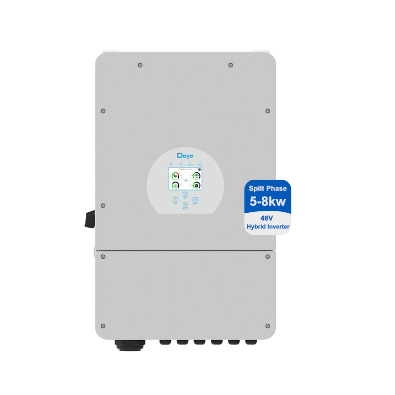 Deye Sun-5/6/7.6/8K-Sg02lp2-Us-Am2 Fase Dividida 120V/240V 5kw 6kw 7.6kw 8kw 48V Inversor Solar Híbrido