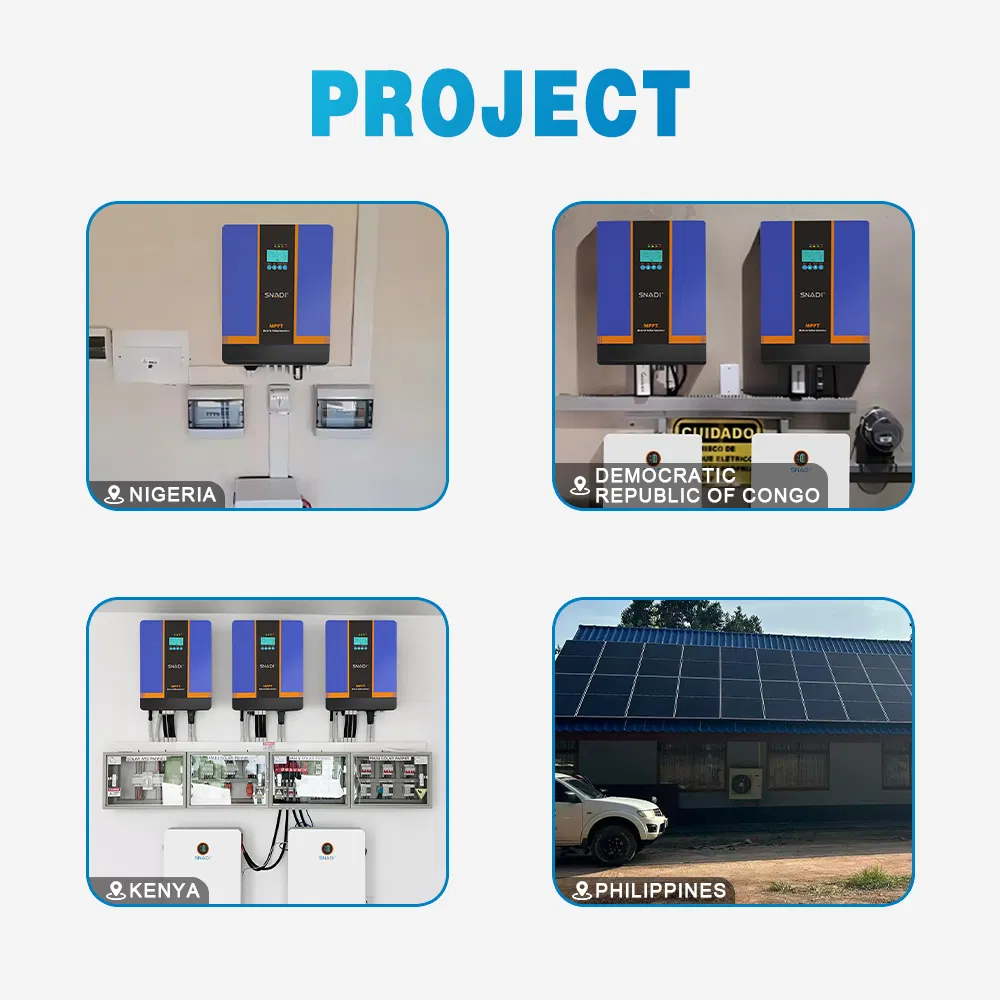 3kw 5kw 6kw inversor solar híbrido fuera de la red con controlador MPPT