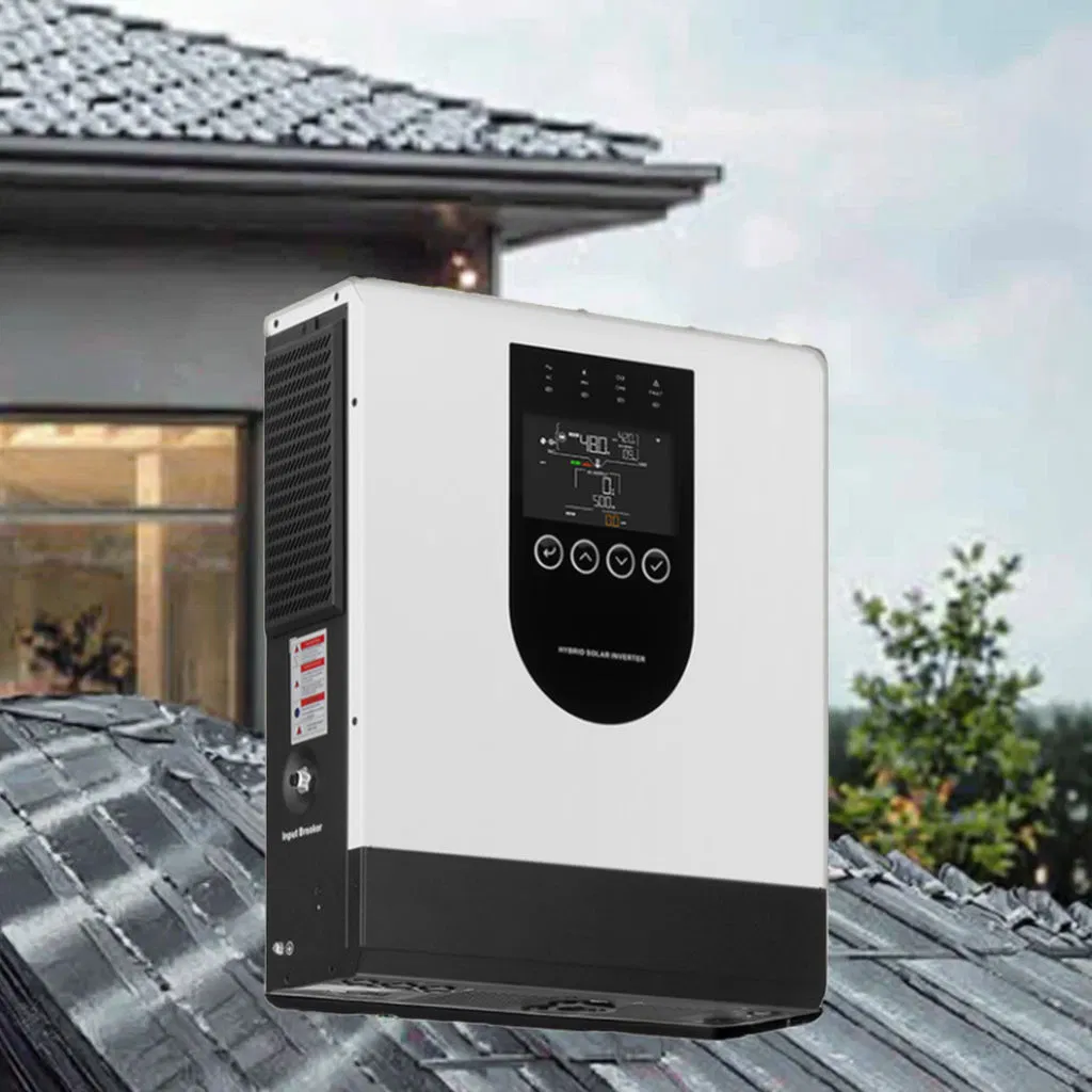 inversor solar híbrido MPPT de red y fuera de red 5kw 6kw 10kw 12kw inversor de frecuencia monofásico para sistema solar híbrido