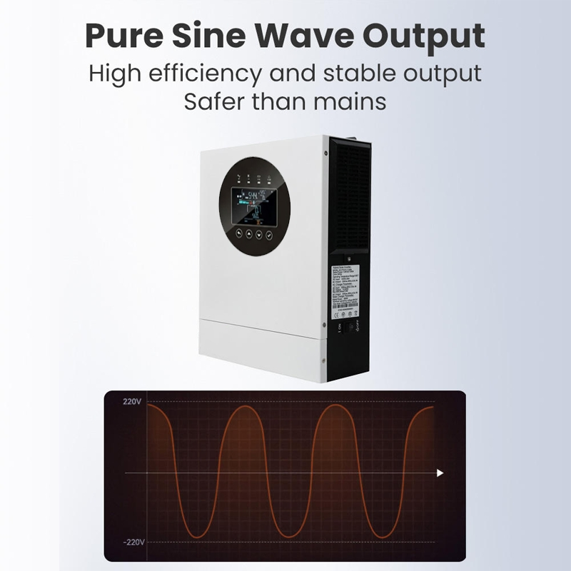 12kw Inversor Solar Híbrido en Red fuera de Red MPPT Onda Sinusoidal Pura 51.2V Cargador de Batería Sistema Central de Cadenas
