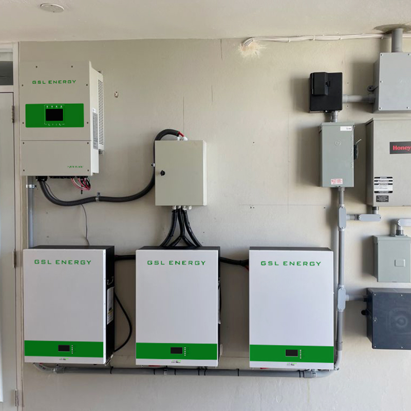 Gsl Energía 48V 3 Inversor Solar de Fase Batería 8000 Inversor de Vatios Máximo 12kVA Entrada PV Sistema de Energía Solar Inversor Híbrido