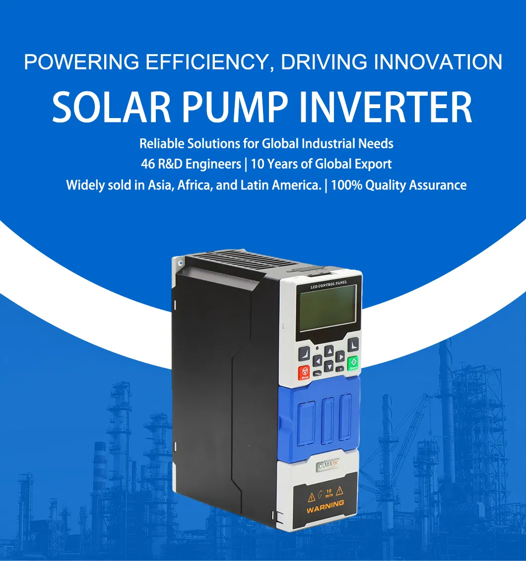 Inversor solar para bomba sumergible de corriente alterna para riego