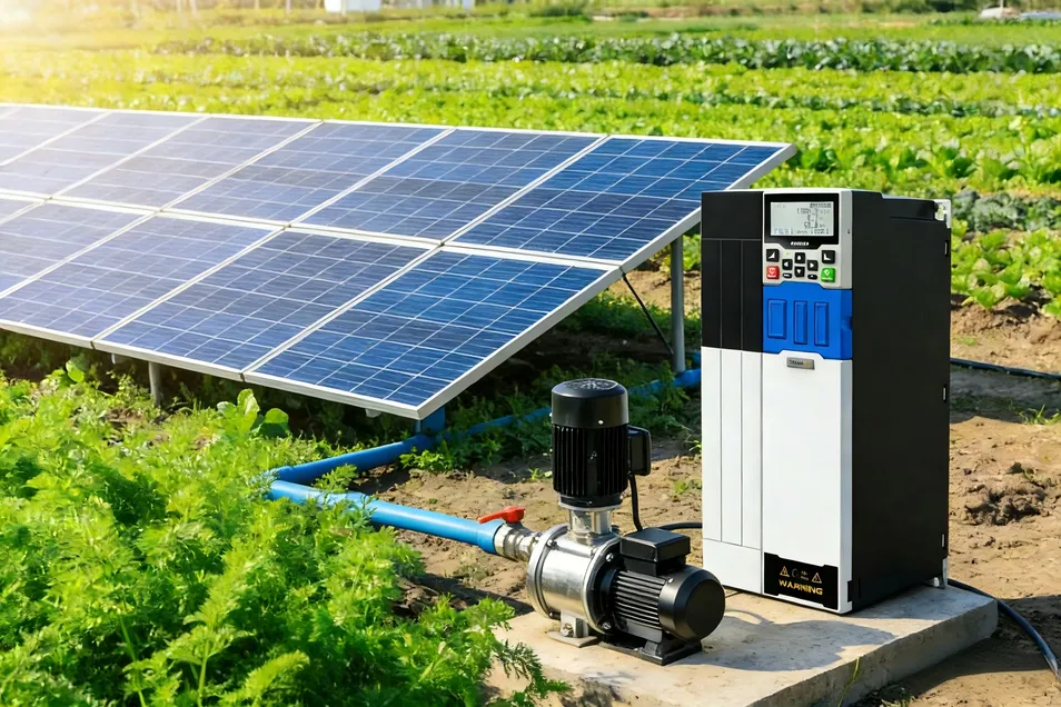 Inversor solar para bomba sumergible de corriente alterna para riego