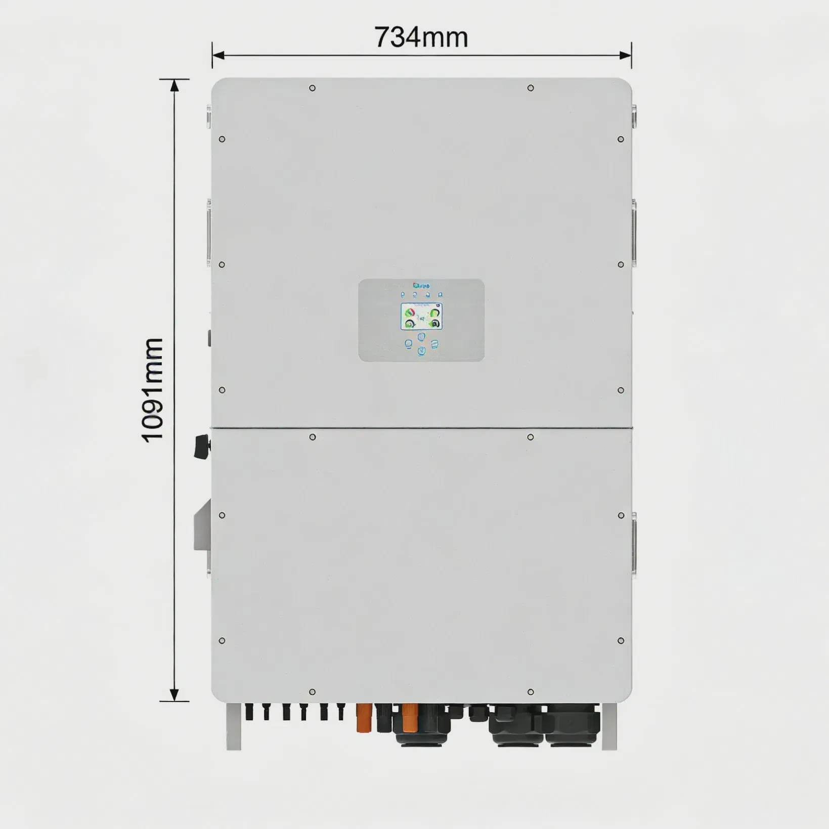 Deye 100kw 125kw Inversor Solar Híbrido Trifásico con Batería de Almacenamiento Batería de Ión de Litio