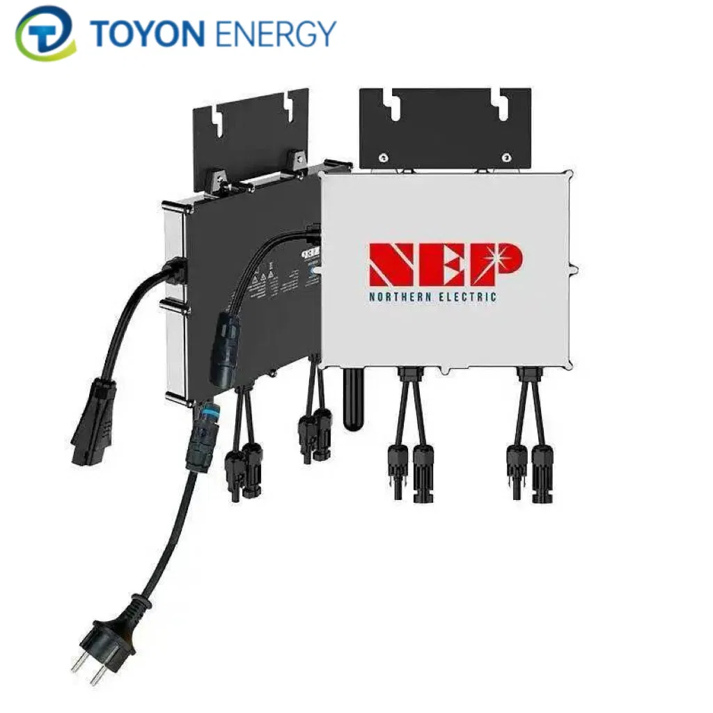 Sistema de Energía Solar con Microinversor Nep 800W 1000W 1200W Microinversor para Uso en Balcón