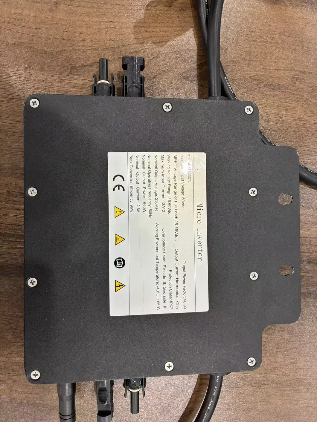 Inversor Micro de Alta Eficiencia Solar 800W con IP67 Protección y Controlador MPPT