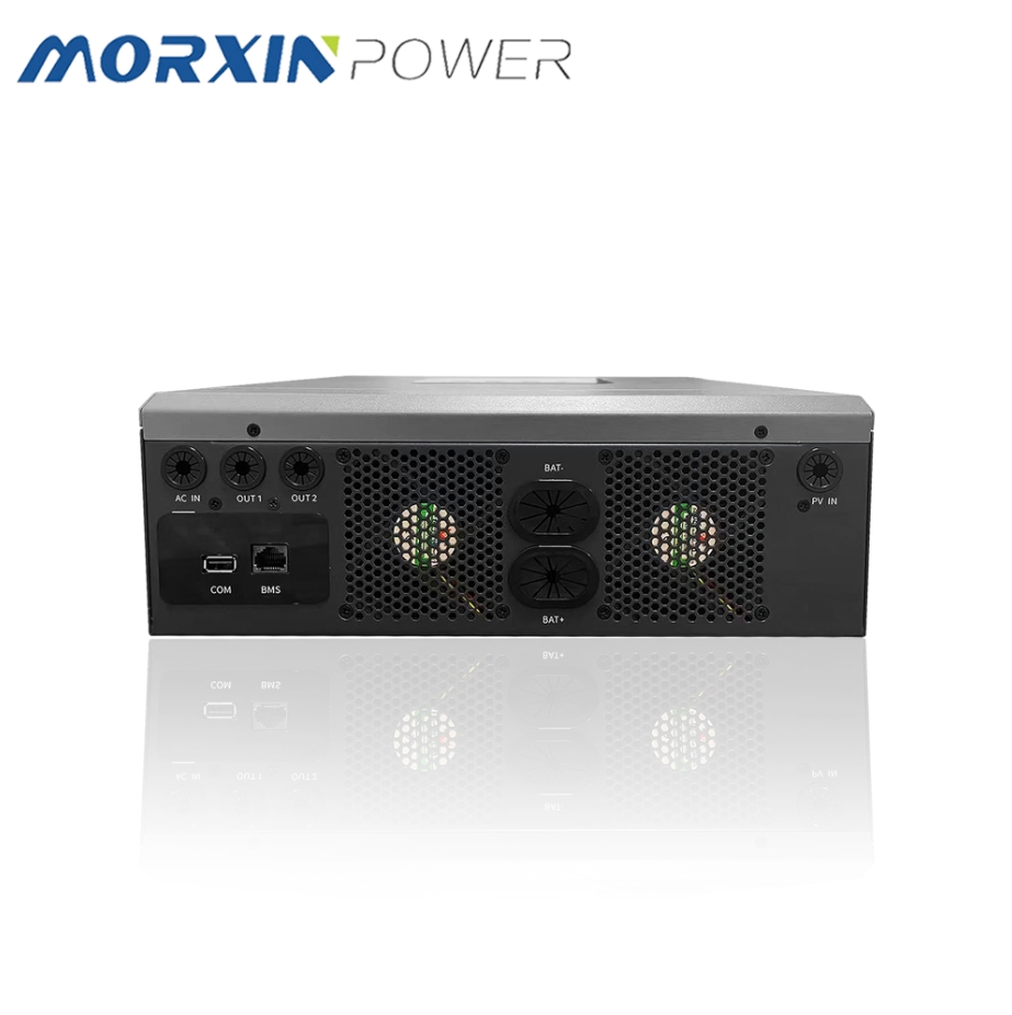 Control Inteligente 48V 12kw inversor de almacenamiento de energía solar doméstica de onda sinusoidal pura de fase única fuera de la red con doble MPPT