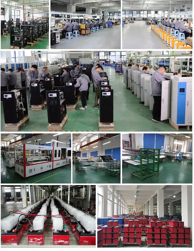 Taller de fabricación de inversores solares híbridos