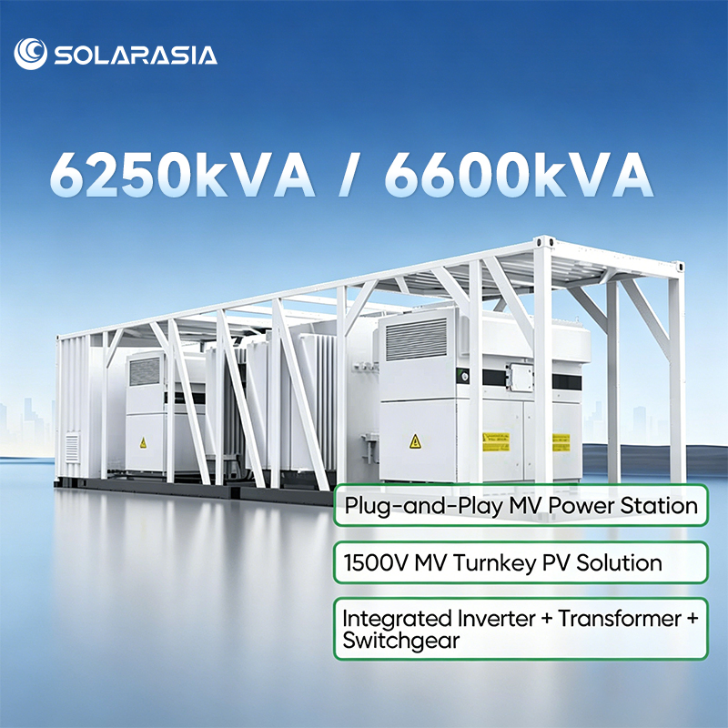 Estación Integrada de Transformador de Inversor de Gran Escala para Parque Solar 1500V Solución de Inversor Central para Sistema Fotovoltaico de Energía Renovable