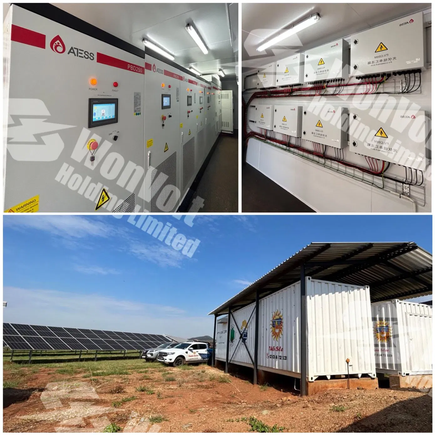 Stock PCS250s PCS350s PCS500 PCS630 Carga de Batería de Inversor Sistema de Almacenamiento Bess Parque Solar