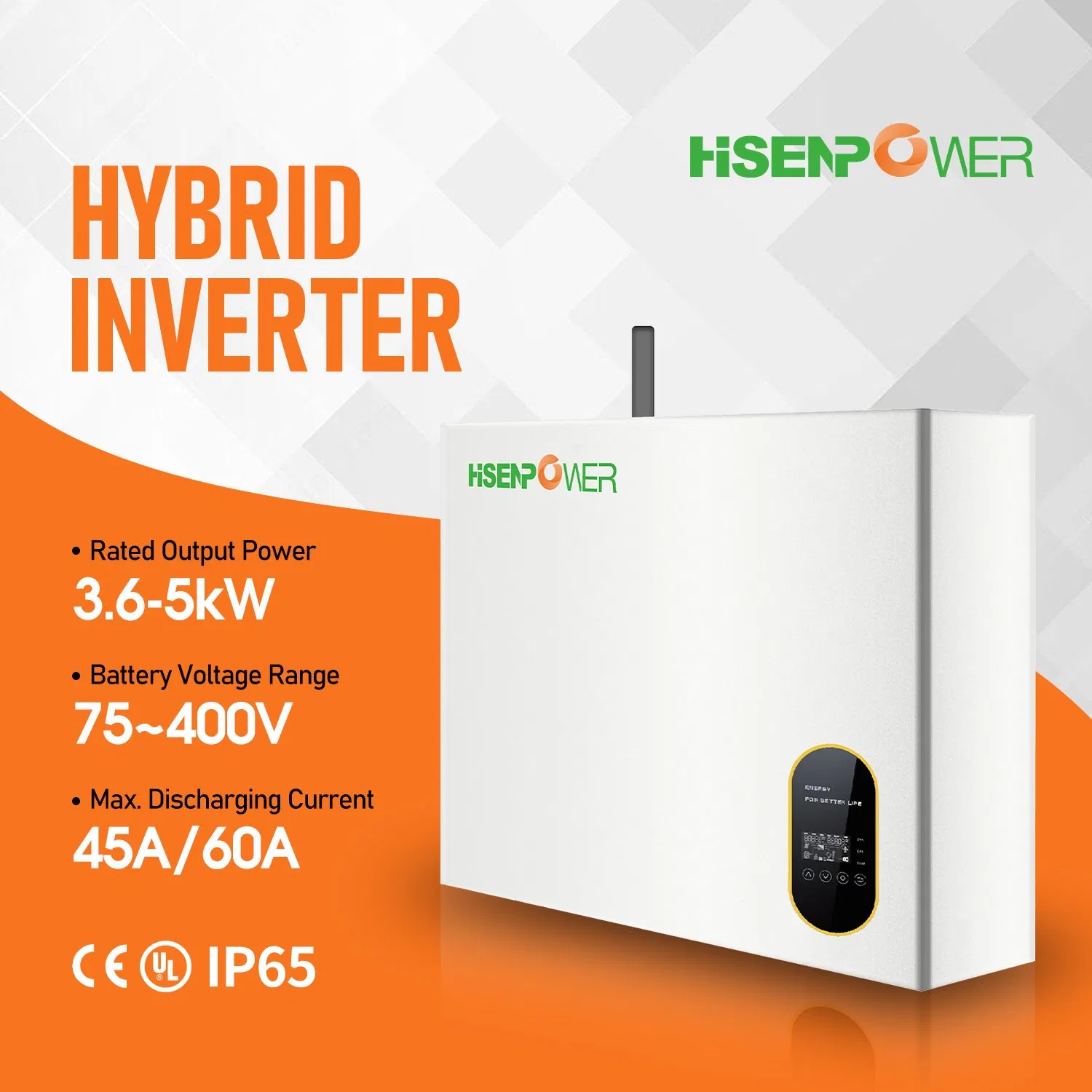 Brida de onda sinusoidal pura central VFD monofásica MPPT OFF Grid Solar Hybrid Inverter UPS 96V DC/AC Ratio proveedores