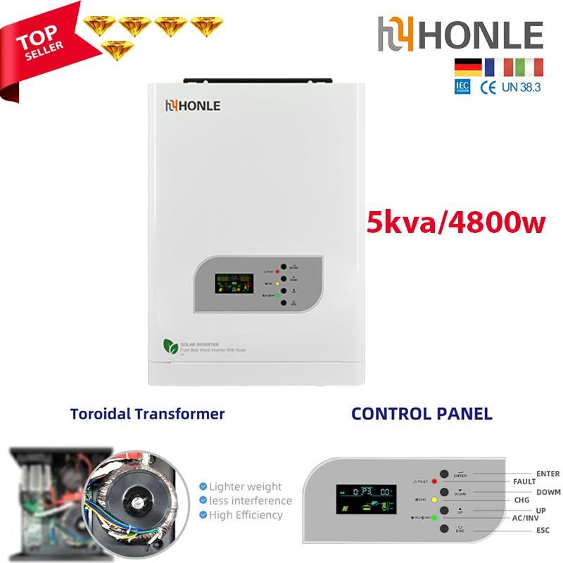 Precio de fábrica de Honle Inversor solar off-grid de fase única 800W-10000W Generador solar 98% Inversor MPPT de alta eficiencia de energía solar Onda sinusoidal pura