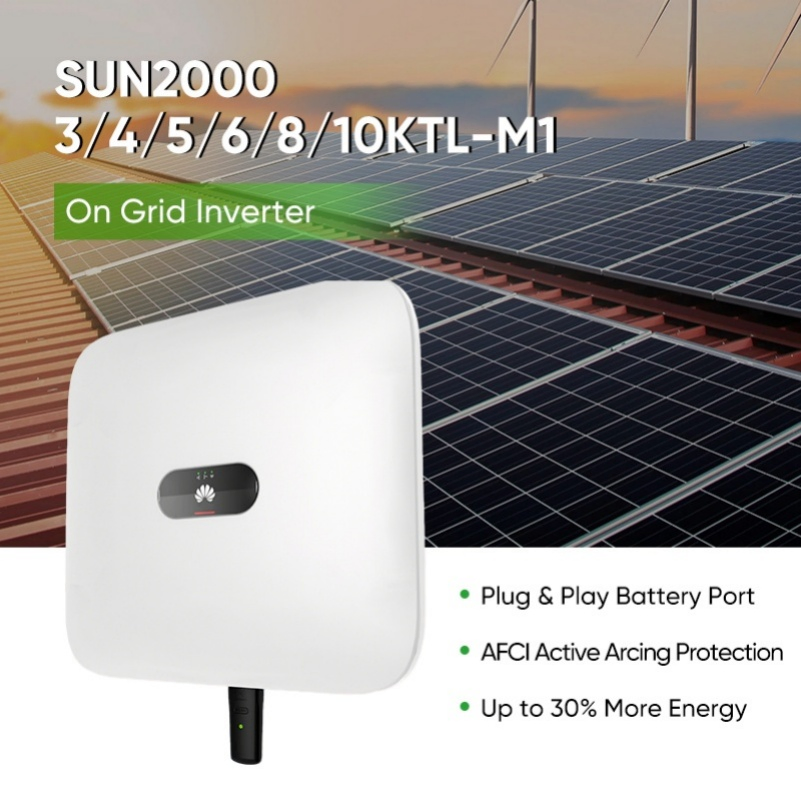Inversores Bidireccionales Huawei Sun2000 5kw 6kw 8kw 10kw 12kw Inversor Solar Trifásico Conectado a la Red Inversor de Energía Solar Inversor FV para Residencial Comercial
