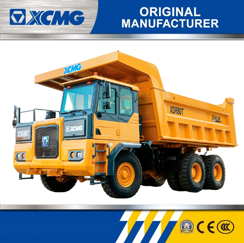 Camión Volquete de Fábrica XCMG Xdr80t 76 Toneladas Usado Totalmente Hidráulico Tri Eje Rígido Camión de Minería en Venta