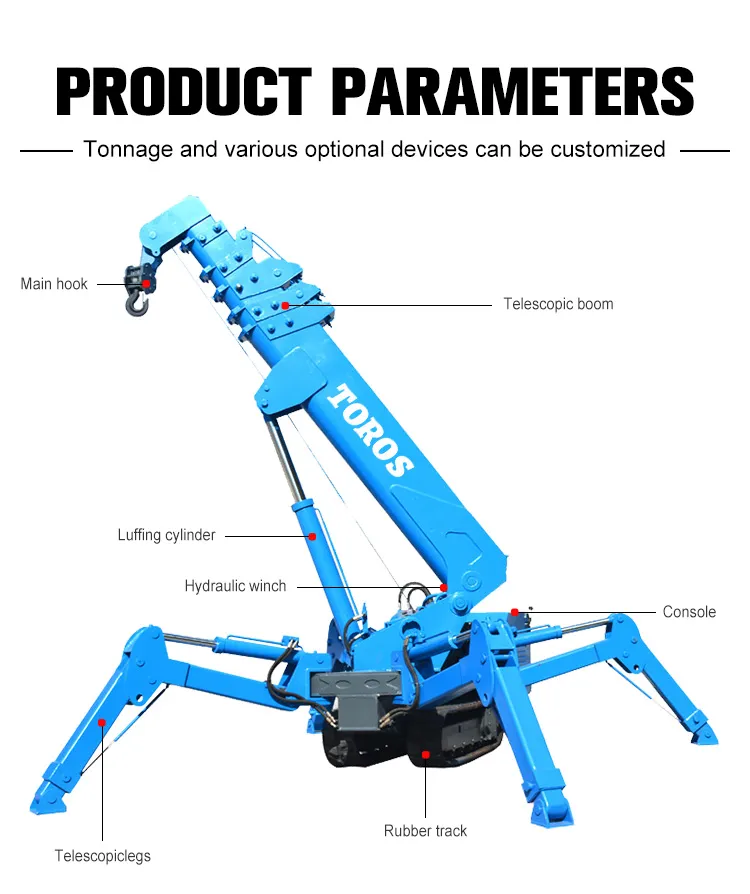 Grúa de Oruga de Marca Original Potente Motor Maquinaria Pesada Usada 5ton