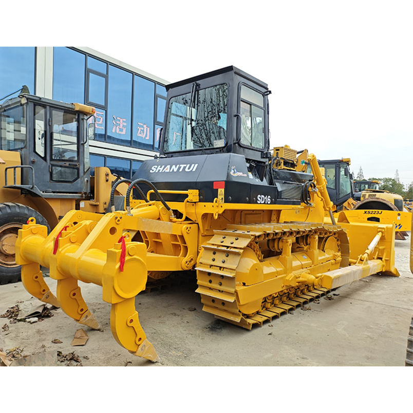 Mercado de Bulldozers Usados en Shanghái Suministro de Marca China Shantui SD16 Bulldozer de Orugas