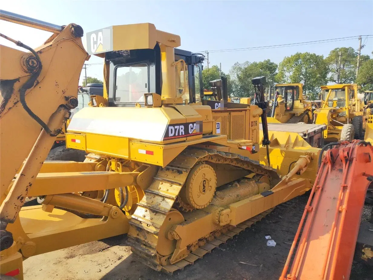 Bulldozer de oruga usado Cat D7r Bulldozer original de orugas Caterpillar V Tractor
