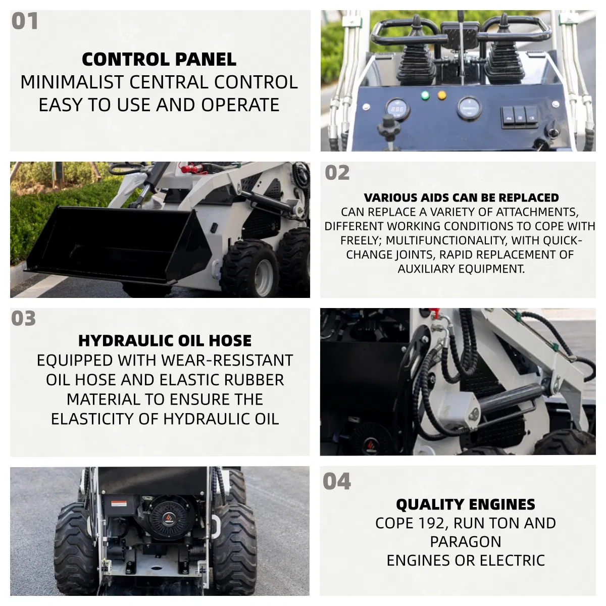 Cargadora de orugas compacta personalizable OEM robusta con CE, mini excavadora de orugas, cargadora de orugas pequeña hidráulica usada para la venta