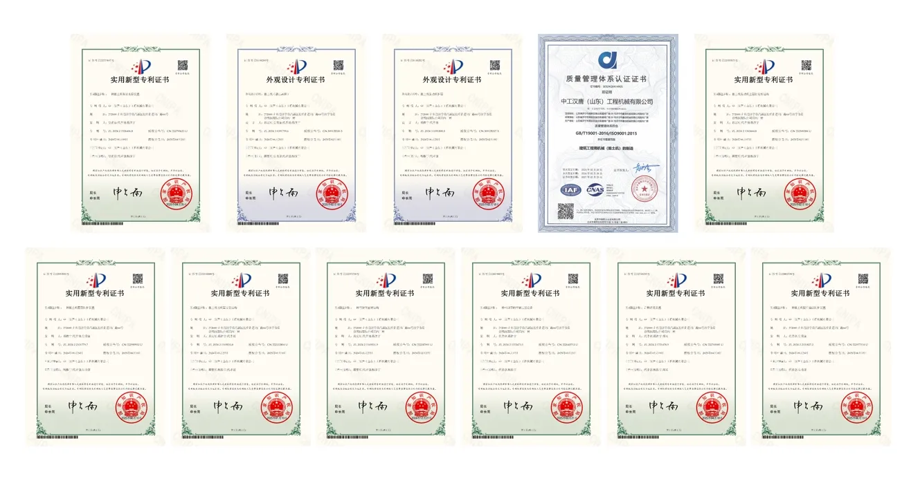 Certificados de calidad de bulldozer de orugas y pantano