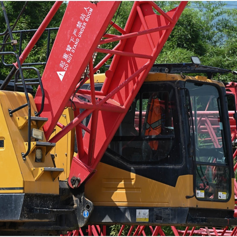 Grúa de oruga usada de propiedad real 55ton Scc550A grúa