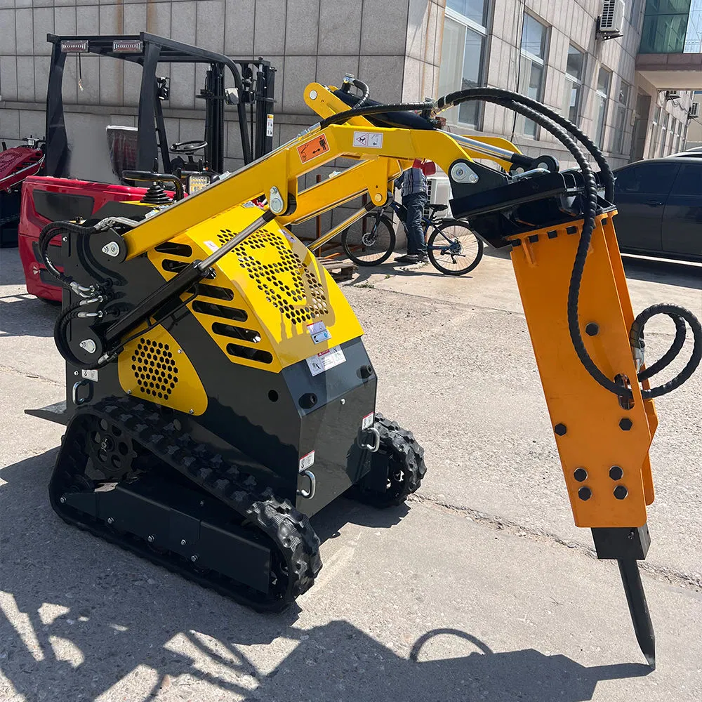Cargadora de orugas compacta hidráulica pequeña personalizable de OEM robusta con CE, excavadora de retrocarga usada, cargadora de orugas mini para la venta