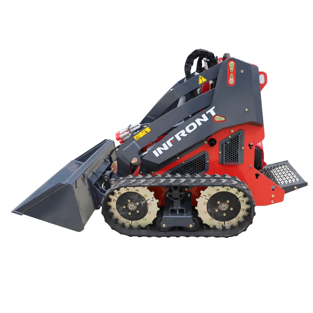 Yf450 Cargadora de deslizamiento de oruga y rueda usada a precio de fábrica, con tracción en las cuatro ruedas y dirección de deslizamiento para terrenos ondulados