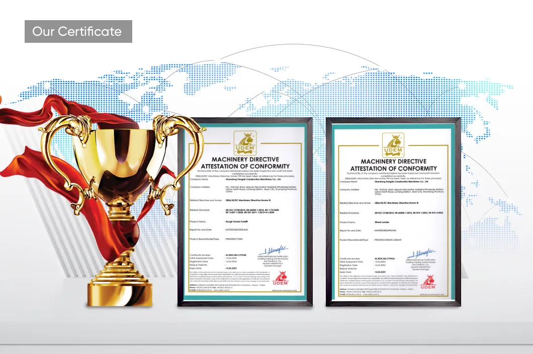 Certificados de Calidad CE e ISO
