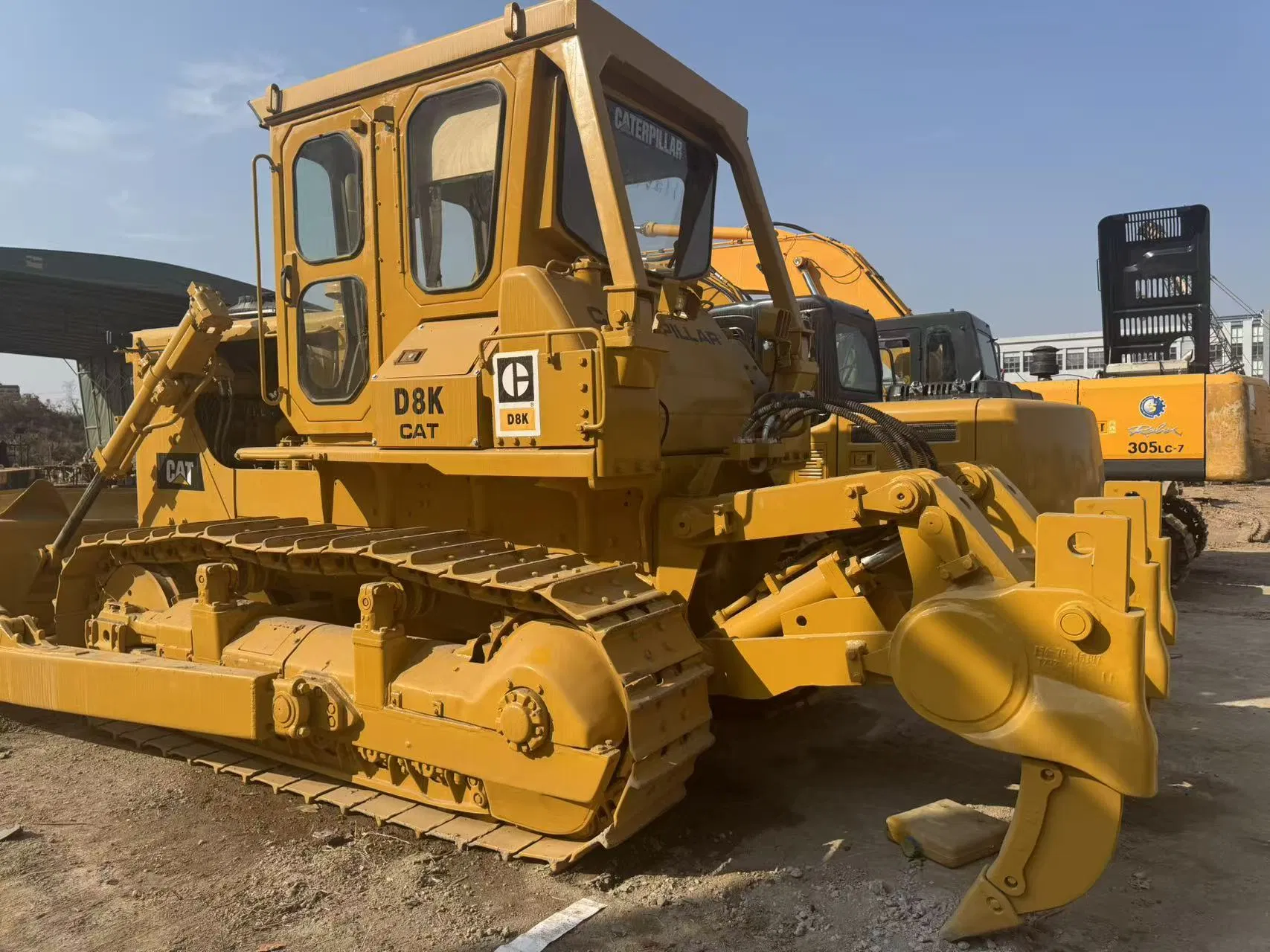 Bulldozer Cat Usado en Japón D8K a la Venta, Cat Original D6d D6m Cat D8r D9r Bulldozer Pequeño de Orugas Usado, Tractor de Alta Calidad
