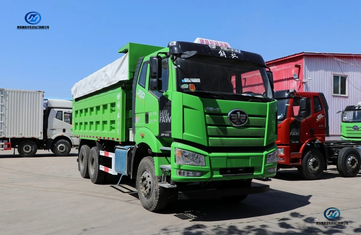 FAW 371HP 390HP 6X4 Usado/Nuevo LHD/RHD Euro II Transporte Arena Piedra Cubo Camión Volquete Articulado de Carga Pesada para Cantera