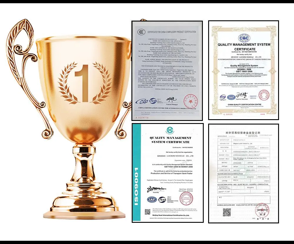 Certificaciones del Camión Volquete
