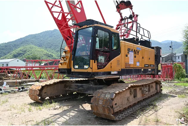 Grúa de oruga usada de propiedad real 55ton Scc550A grúa