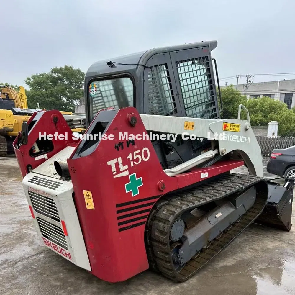 Mini Takeuchi usado Tl150 cargadora de orugas de segunda mano maquinaria
