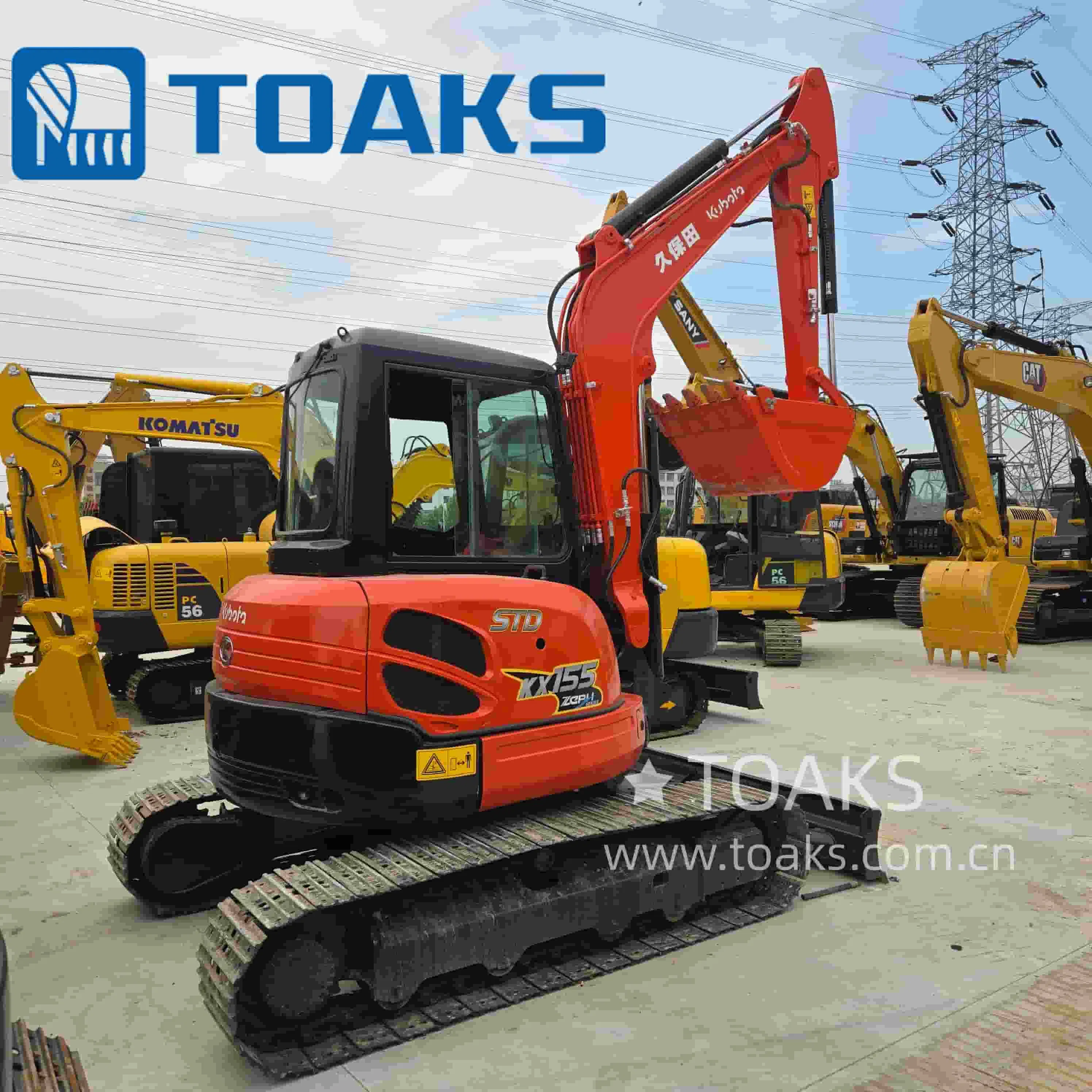 Excavadora de oruga mini Kuobota usada de Japón Kx155 Kx165 Kx135 Kx183 Kx163 para construcción, paisajismo y trabajo agrícola con sistema hidráulico certificado por EPA y CE