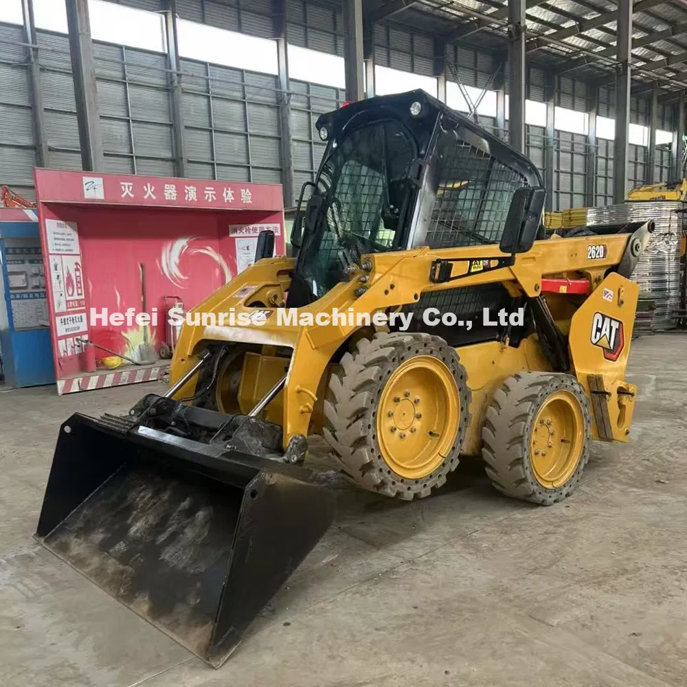 Excavadora Hidráulica de Ruedas Mini Caterpillar Usada 262D
