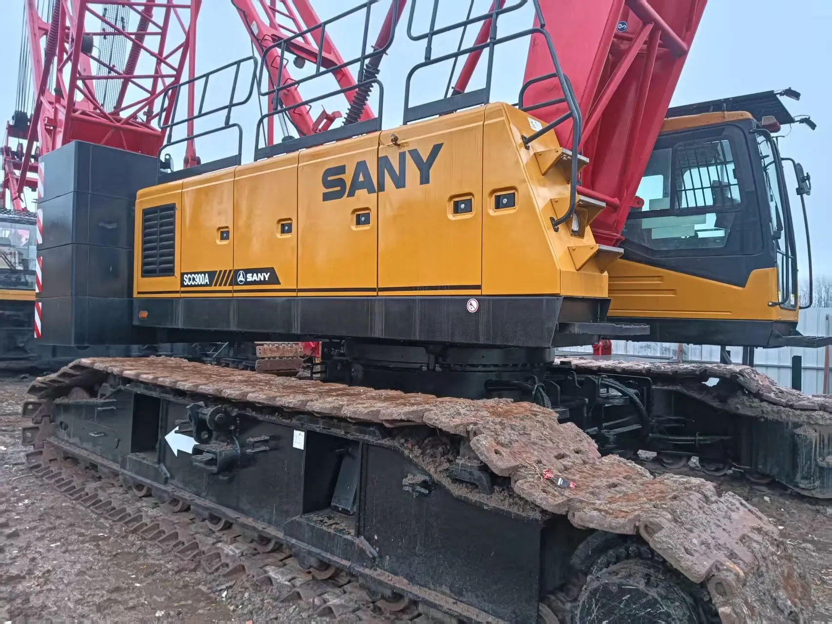 2021 Grúa de Oruga Hidráulica San Y Usada Scc600A 60 Ton en Excelente Estado a la Venta
