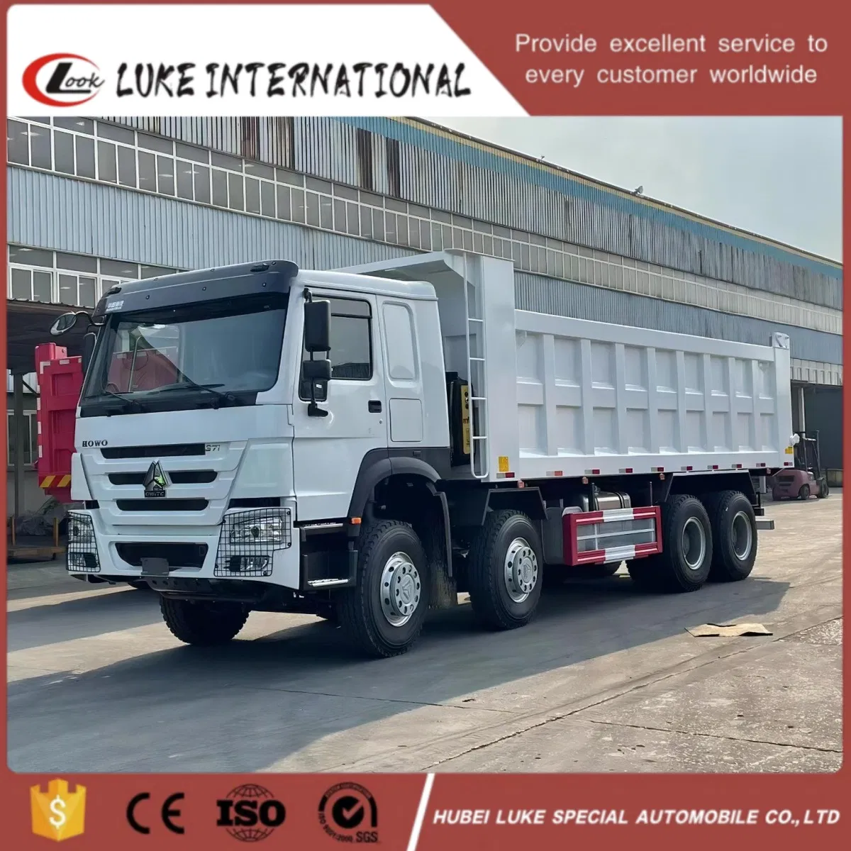 Sinotruk HOWO 30cbm 8X4 Camión volquete nuevo usado en buenas condiciones Camiones de minería chinos Camión volquete articulado 50t Capacidad