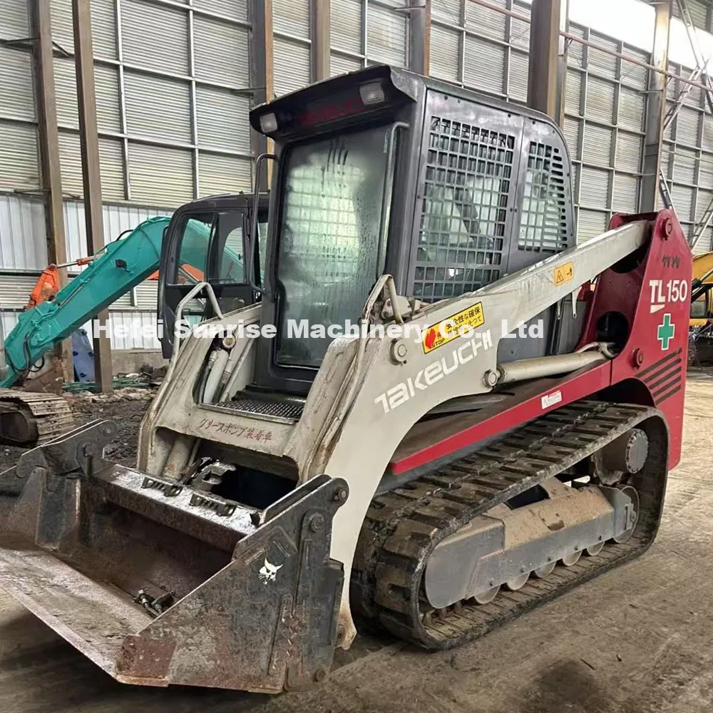 Mini Takeuchi usado Tl150 cargadora de orugas de segunda mano maquinaria