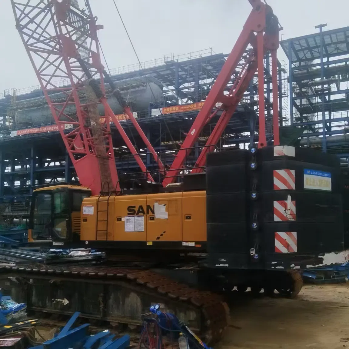 Nuevo Stock Entrante 2021 Año Sany 1500A 150t Grúa Oruga Usada