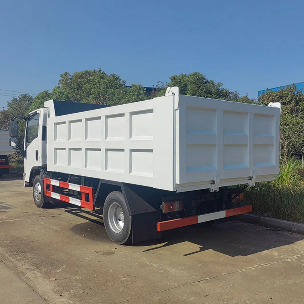 Mini Pequeño 6 Rueda 5ton 4X4/4X2 Volquete Articulado Toldo Motor 24V Gato Hidráulico Camión de Volteo Triciclo con Grúa