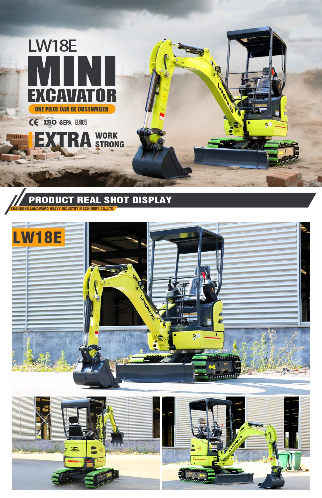 Miniexcavadora 1.8 toneladas
