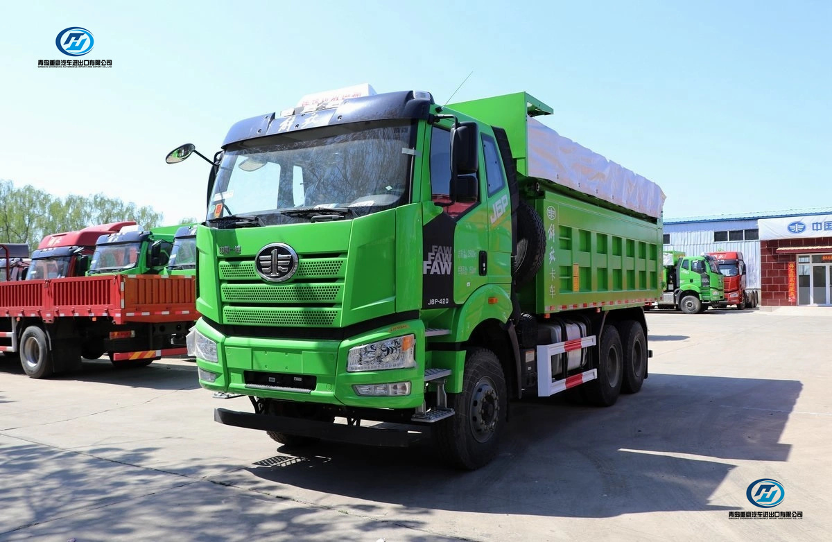 FAW 371HP 390HP 6X4 Usado/Nuevo LHD/RHD Euro II Transporte Arena Piedra Cubo Camión Volquete Articulado de Carga Pesada para Cantera