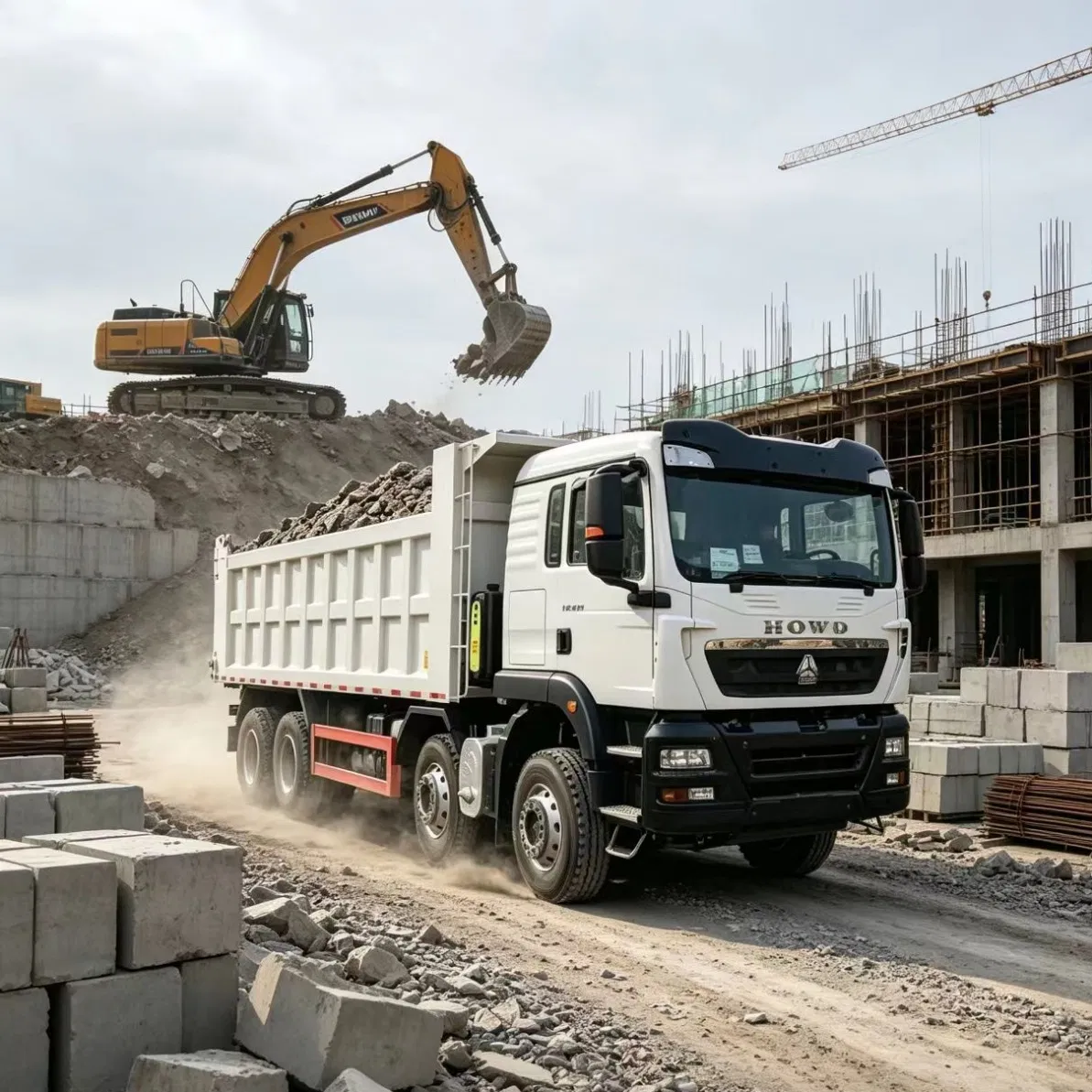 Camión Volquete Rígido 4X2 200HP 15 Toneladas para Pequeñas Granjas y Proyectos de Paisajismo